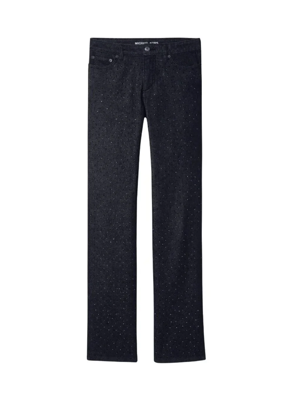 MICHAEL KORS Studded Stretch Denim Cigarette Jeans Black NWOT $248 sz 4